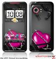 HTC Droid Incredible Skin - Barbwire Heart Hot Pink