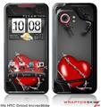 HTC Droid Incredible Skin - Barbwire Heart Red