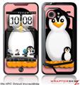 HTC Droid Incredible Skin - Penguins on Pink