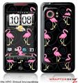 HTC Droid Incredible Skin - Flamingos on Black