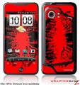 HTC Droid Incredible Skin - Big Kiss Black on Red