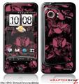 HTC Droid Incredible Skin - Skulls Confetti Pink