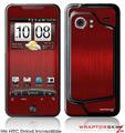 HTC Droid Incredible Skin - Brushed Metal Red