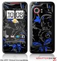 HTC Droid Incredible Skin - Twisted Garden Gray and Blue