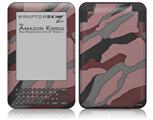 Camouflage Pink - Decal Style Skin fits Amazon Kindle 3 Keyboard (with 6 inch display)
