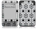 Squares In Squares - Decal Style Skin fits Amazon Kindle 3 Keyboard (with 6 inch display)