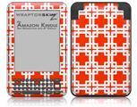 Boxed Red - Decal Style Skin fits Amazon Kindle 3 Keyboard (with 6 inch display)
