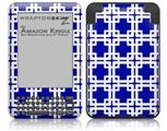 Boxed Royal Blue - Decal Style Skin fits Amazon Kindle 3 Keyboard (with 6 inch display)