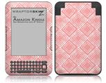 Wavey Pink - Decal Style Skin fits Amazon Kindle 3 Keyboard (with 6 inch display)