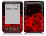HEX Red - Decal Style Skin fits Amazon Kindle 3 Keyboard (with 6 inch display)