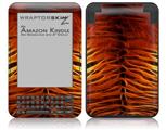 Fractal Fur Tiger - Decal Style Skin fits Amazon Kindle 3 Keyboard (with 6 inch display)