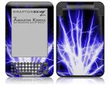 Lightning Blue - Decal Style Skin fits Amazon Kindle 3 Keyboard (with 6 inch display)