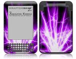 Lightning Purple - Decal Style Skin fits Amazon Kindle 3 Keyboard (with 6 inch display)