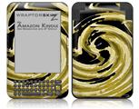Alecias Swirl 02 Yellow - Decal Style Skin fits Amazon Kindle 3 Keyboard (with 6 inch display)