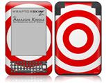 Bullseye Red and White - Decal Style Skin fits Amazon Kindle 3 Keyboard (with 6 inch display)