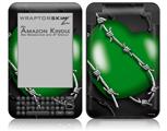 Barbwire Heart Green - Decal Style Skin fits Amazon Kindle 3 Keyboard (with 6 inch display)