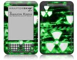 Radioactive Green - Decal Style Skin fits Amazon Kindle 3 Keyboard (with 6 inch display)