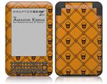 Halloween Skull and Bones - Decal Style Skin fits Amazon Kindle 3 Keyboard (with 6 inch display)