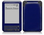 Carbon Fiber Blue - Decal Style Skin fits Amazon Kindle 3 Keyboard (with 6 inch display)