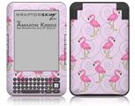 Flamingos on Pink - Decal Style Skin fits Amazon Kindle 3 Keyboard (with 6 inch display)