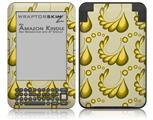 Petals Yellow - Decal Style Skin fits Amazon Kindle 3 Keyboard (with 6 inch display)