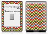 Zig Zag Colors 01 - Decal Style Skin (fits 4th Gen Kindle with 6inch display and no keyboard)