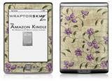 Flowers and Berries Purple - Decal Style Skin (fits 4th Gen Kindle with 6inch display and no keyboard)