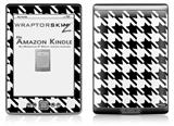 Houndstooth Black and White - Decal Style Skin (fits 4th Gen Kindle with 6inch display and no keyboard)