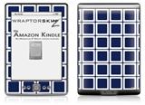 Squared Navy Blue - Decal Style Skin (fits 4th Gen Kindle with 6inch display and no keyboard)