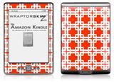 Boxed Red - Decal Style Skin (fits 4th Gen Kindle with 6inch display and no keyboard)