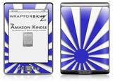 Rising Sun Japanese Flag Blue - Decal Style Skin (fits 4th Gen Kindle with 6inch display and no keyboard)