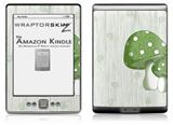 Mushrooms Green - Decal Style Skin (fits 4th Gen Kindle with 6inch display and no keyboard)