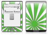 Rising Sun Japanese Flag Green - Decal Style Skin (fits 4th Gen Kindle with 6inch display and no keyboard)