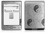 Feminine Yin Yang Gray - Decal Style Skin (fits 4th Gen Kindle with 6inch display and no keyboard)