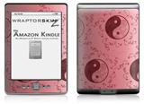 Feminine Yin Yang Red - Decal Style Skin (fits 4th Gen Kindle with 6inch display and no keyboard)