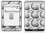 Petals Gray - Decal Style Skin (fits 4th Gen Kindle with 6inch display and no keyboard)