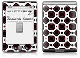Red And Black Squared - Decal Style Skin (fits 4th Gen Kindle with 6inch display and no keyboard)