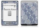 Victorian Design Blue - Decal Style Skin (fits 4th Gen Kindle with 6inch display and no keyboard)