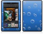 Amazon Kindle Fire (Original) Decal Style Skin - Bubbles Blue
