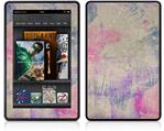 Amazon Kindle Fire (Original) Decal Style Skin - Pastel Abstract Pink and Blue