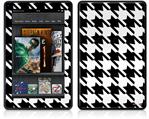 Amazon Kindle Fire (Original) Decal Style Skin - Houndstooth Black and White