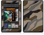 Amazon Kindle Fire (Original) Decal Style Skin - Camouflage Brown