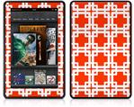 Amazon Kindle Fire (Original) Decal Style Skin - Boxed Red
