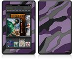 Amazon Kindle Fire (Original) Decal Style Skin - Camouflage Purple