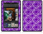 Amazon Kindle Fire (Original) Decal Style Skin - Wavey Purple