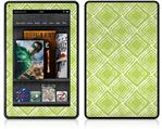Amazon Kindle Fire (Original) Decal Style Skin - Wavey Sage Green