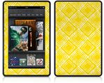 Amazon Kindle Fire (Original) Decal Style Skin - Wavey Yellow