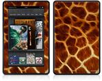 Amazon Kindle Fire (Original) Decal Style Skin - Fractal Fur Giraffe