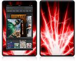 Amazon Kindle Fire (Original) Decal Style Skin - Lightning Red