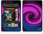 Amazon Kindle Fire (Original) Decal Style Skin - Alecias Swirl 01 Purple